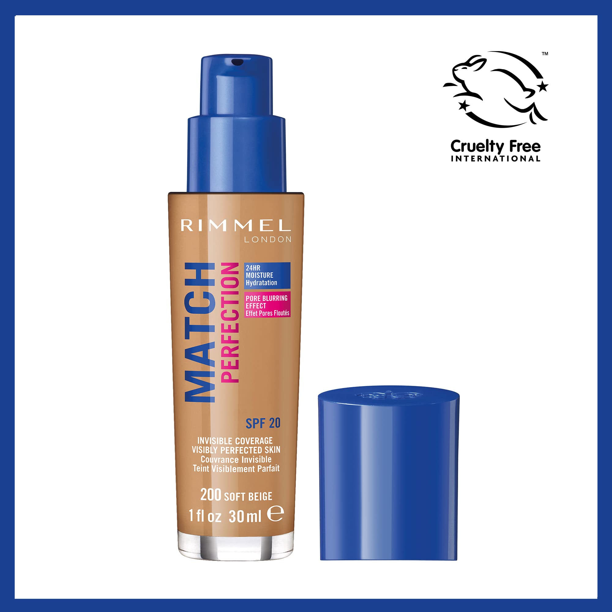 Rimmel pump top detail for controlled application and less waste