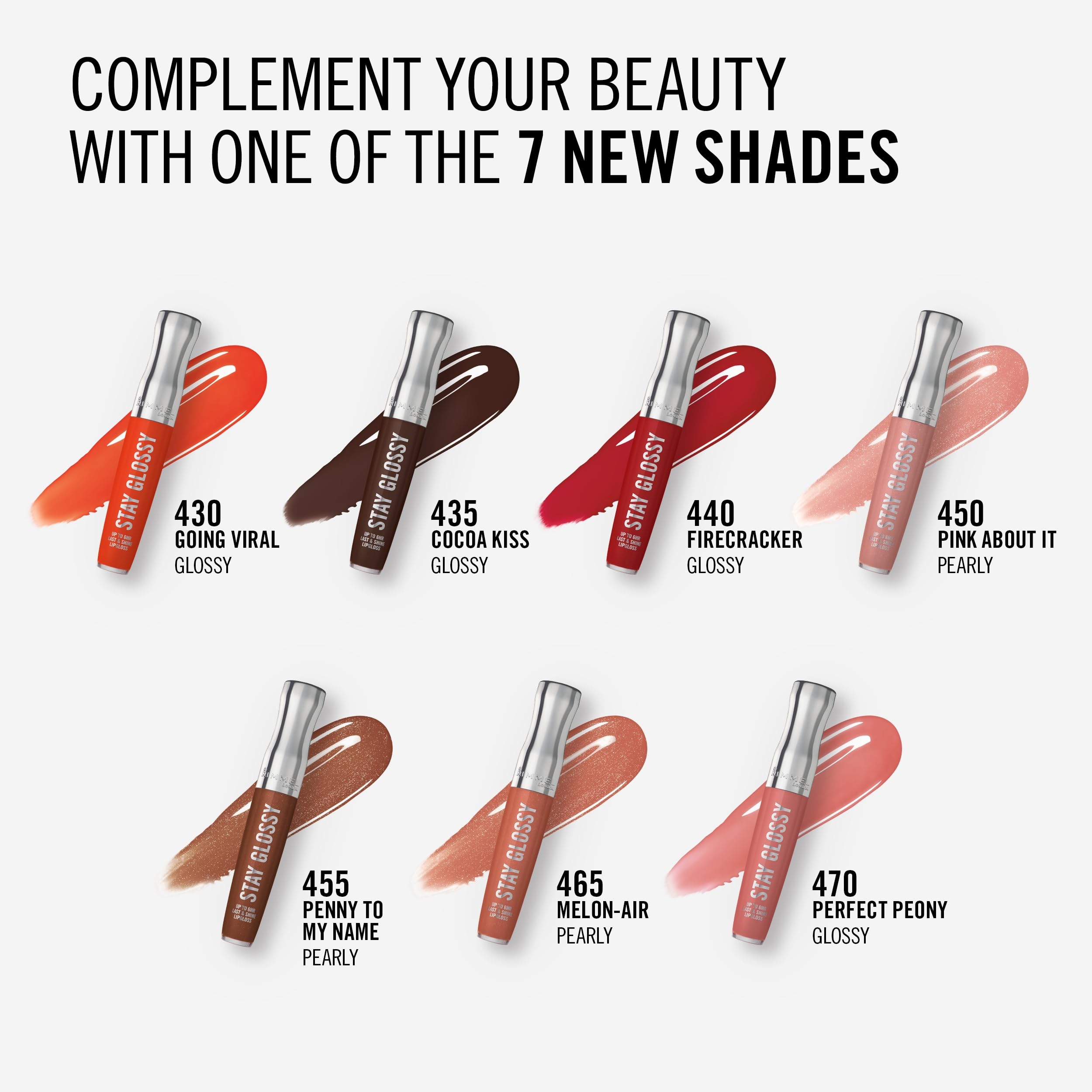 Rimmel packaging label close-up showing ingredient and shade clarity