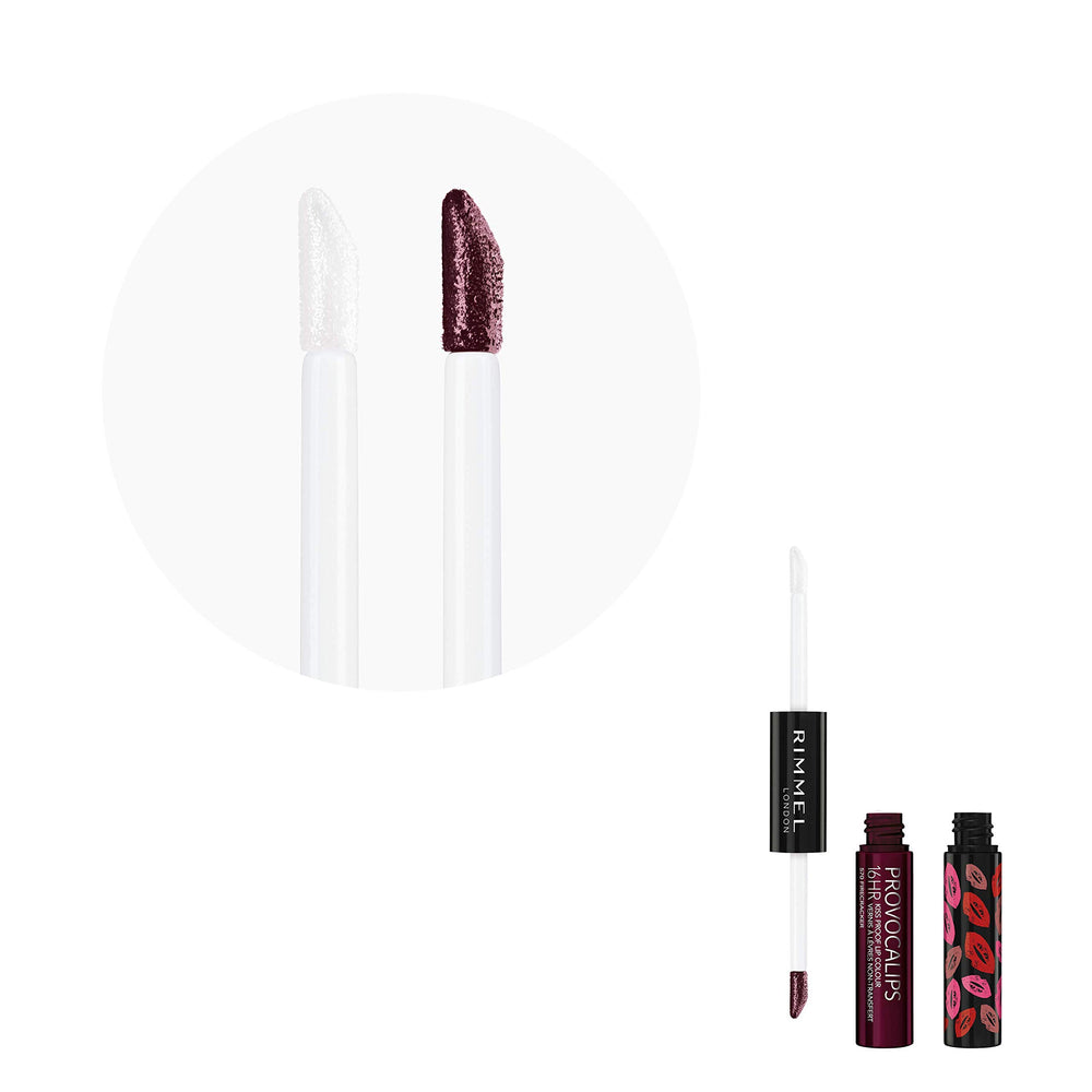 Rimmel lifestyle evening look illustrating long-lasting vibrant lips
