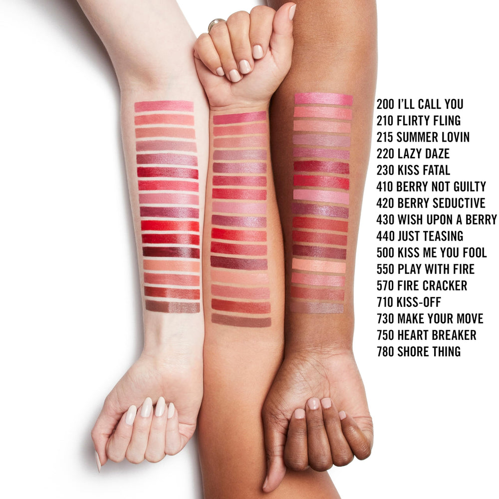Rimmel Provocalips applied on lips demonstrating vibrant color payoff