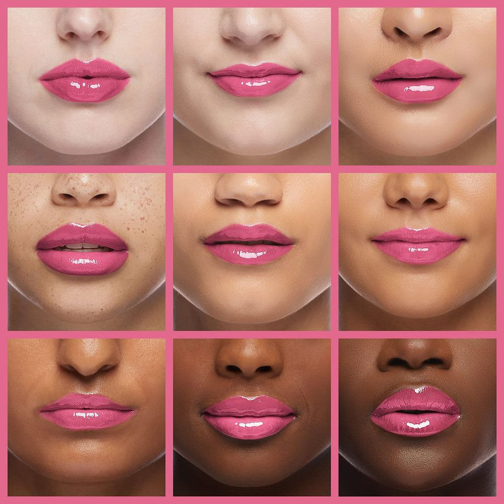 Rimmel Provocalips lip swatch of shade 200 I'll Call You showing intense, glossy pigment