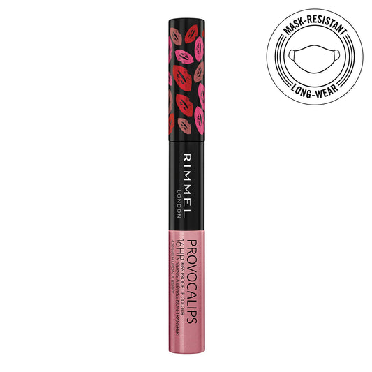 Rimmel Provocalips dual wands open displaying applicators and easy two-step use