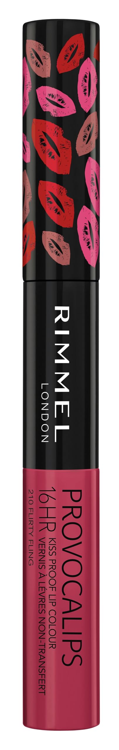 Rimmel Provocalips size comparison showing portable travel-friendly bottle