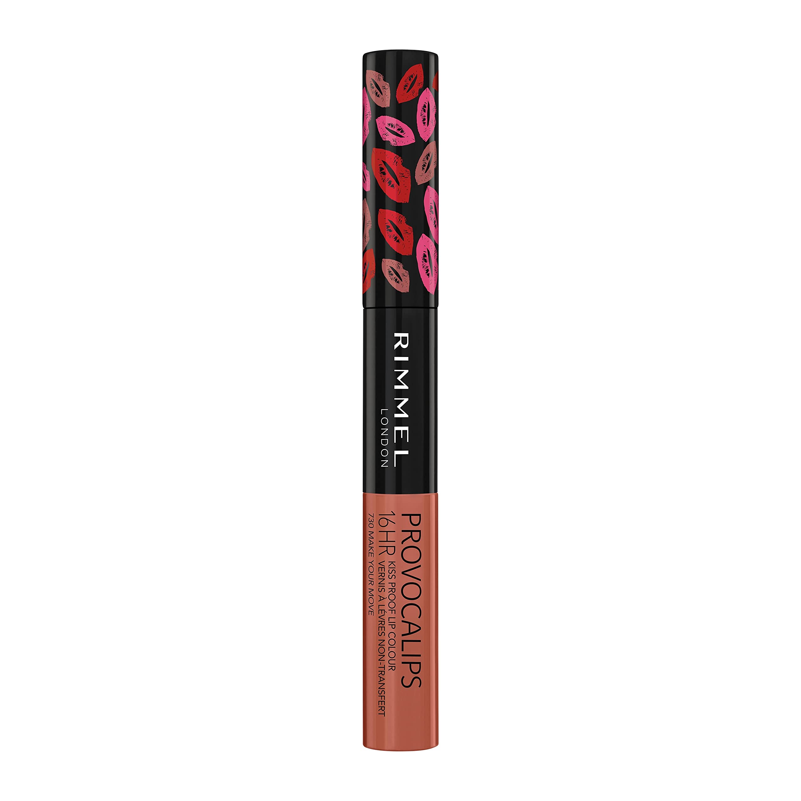 Rimmel Provocalips size and scale comparison showing compact travel-friendly tube
