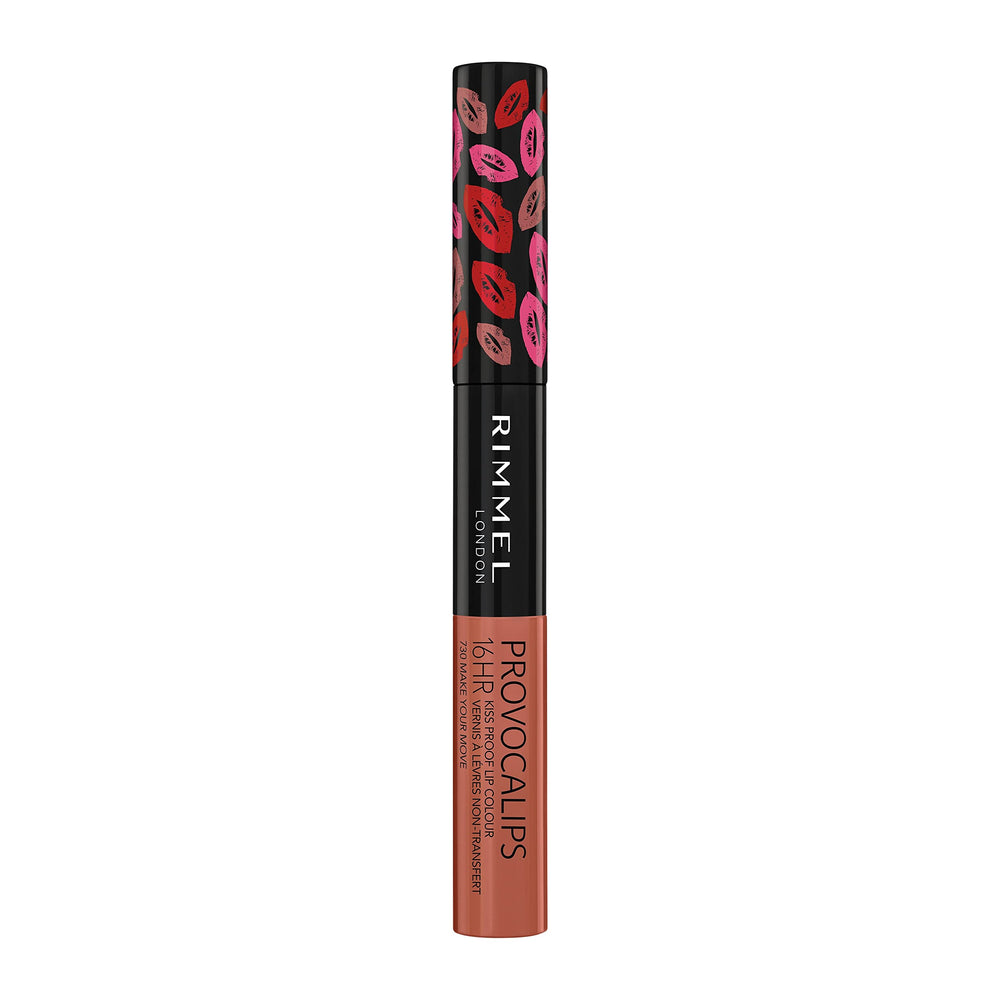 Rimmel Provocalips size and scale comparison showing compact travel-friendly tube