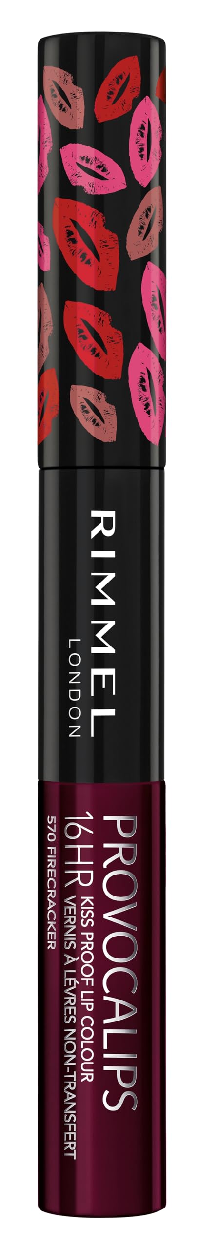 Rimmel size scale with ruler highlighting compact .14 fl.oz. portability