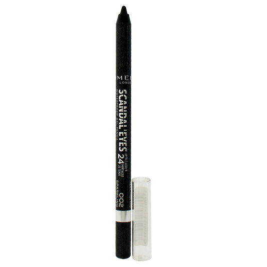 Rimmel Scandaleyes front packaging showing pencil and cap, convenient travel size