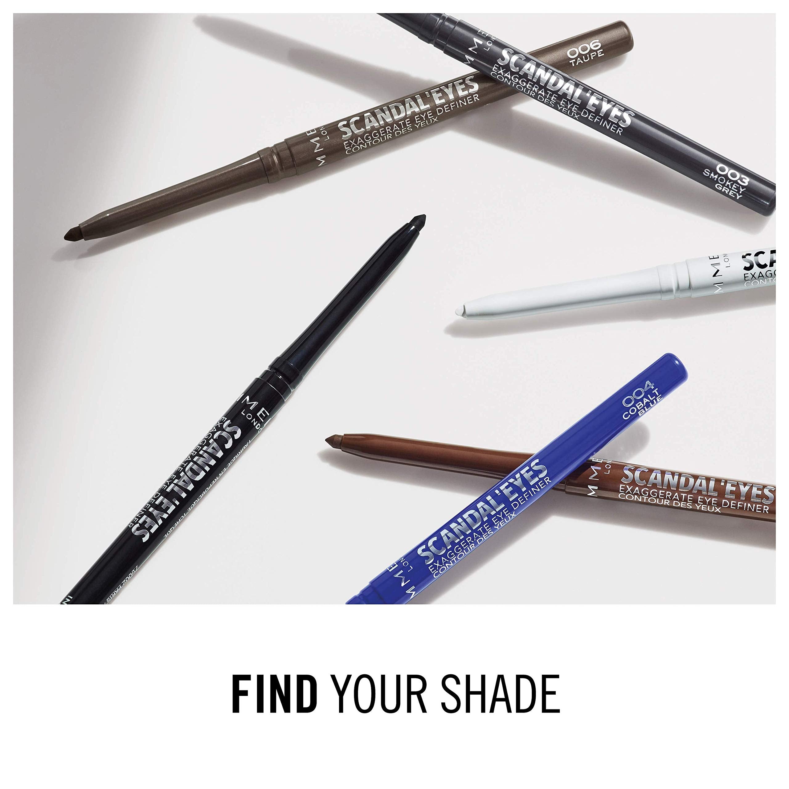 Rimmel packaging label showing shade name and longwearing formula benefit
