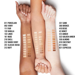 Rimmel Stay Matte applied under-eye, concealing dark circles visibly