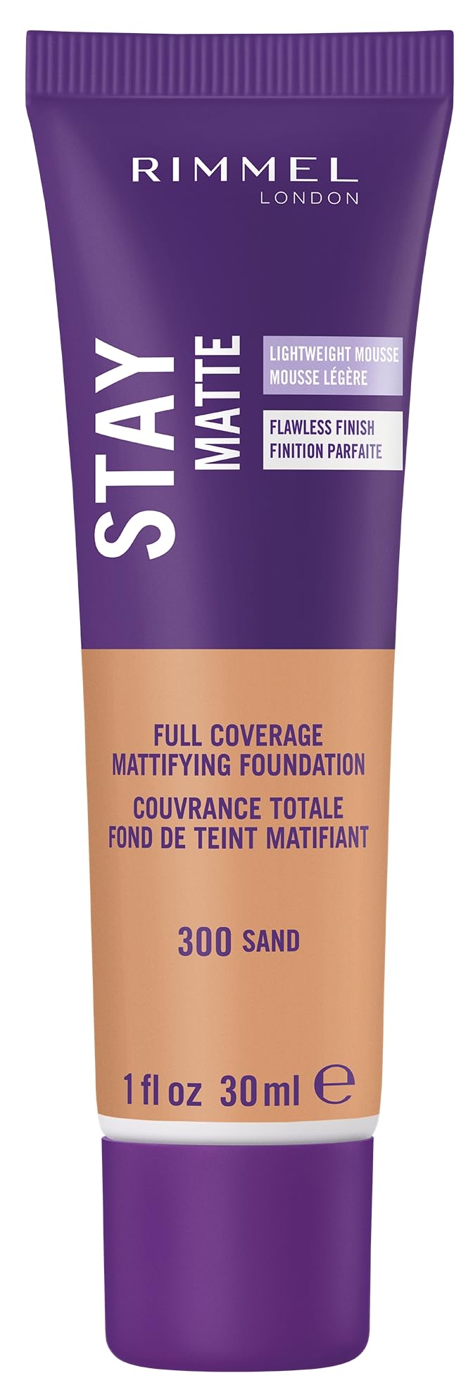 Rimmel Stay Matte front bottle showing label and shade