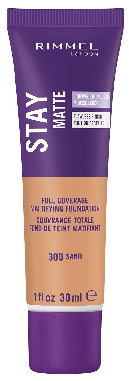 Rimmel Stay Matte front bottle showing label and shade