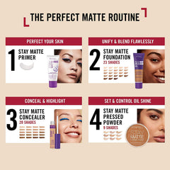 Rimmel closeup of matte skin finish demonstrating refined texture