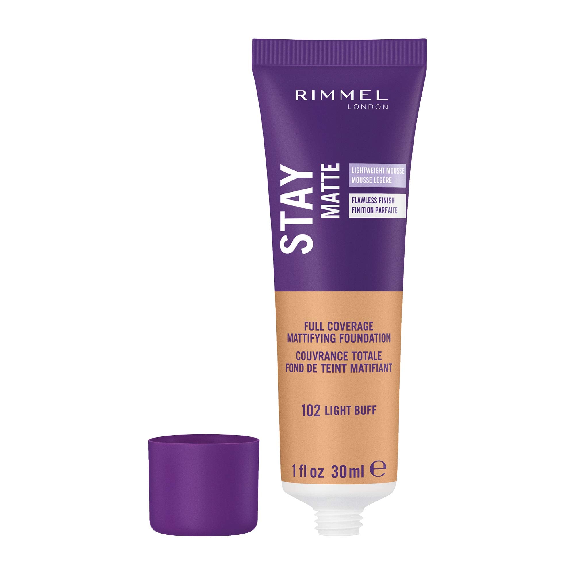Rimmel mousse texture close-up displaying airy consistency for lightweight finish