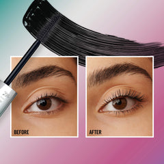 Rimmel Wonder'Extension applied lashes close-up showing length and defined texture