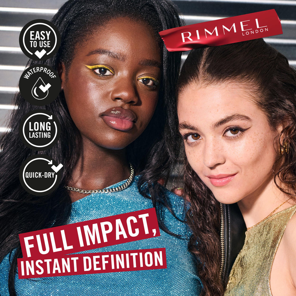 Rimmel next to coin showing compact size and portability benefit
