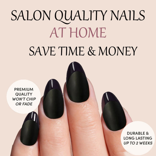 Rimudecure close-up of glossy French tips highlighting crisp contrast and polished look