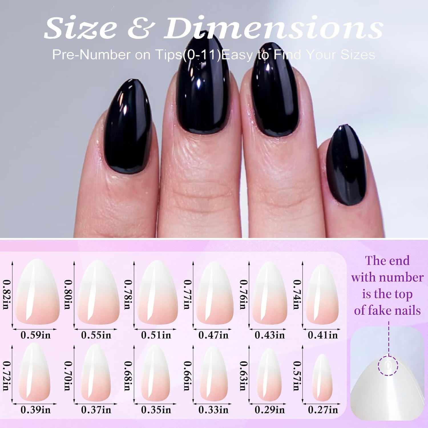 Rimudecure lifestyle shot of woman wearing almond black nails for elegance