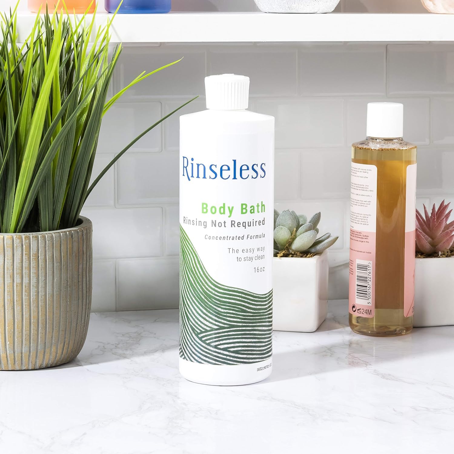 RINSELESS texture on cloth demonstrating smooth concentrated formula for gentle cleansing