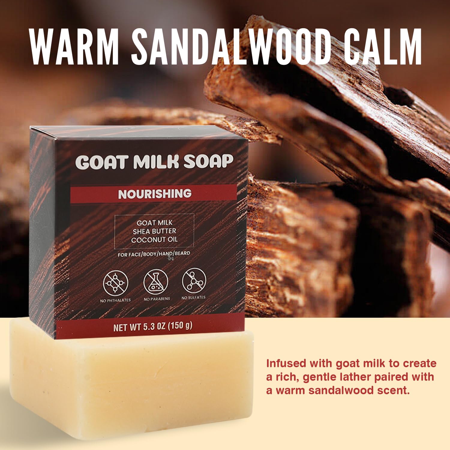 Rinse & Robust soap bar in hand demonstrating comfortable grip and hydration