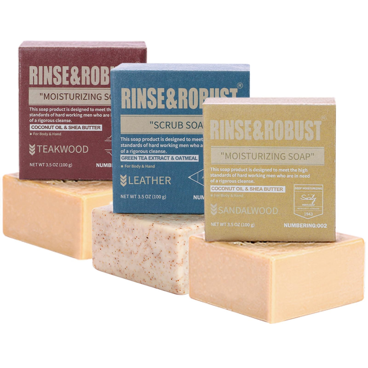 Rinse & Robust front packaging showing kraft gift box and branding for easy gifting