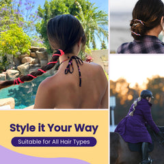 Rip Tie keeping hair secure during a run showing reliable extra-hold benefit