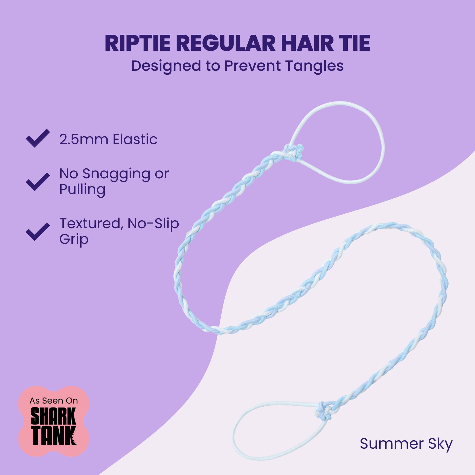 Rip Tie close-up nylon texture highlighting smooth weave for snag-free styling