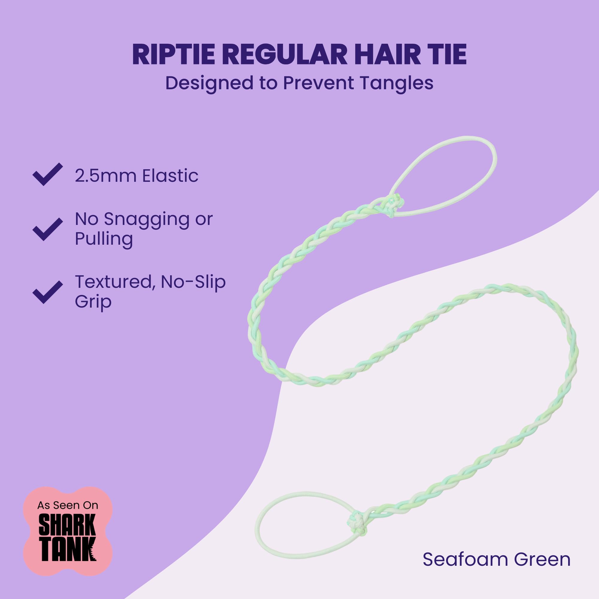 Rip Tie close-up of nylon weave showing smooth texture that prevents hair snagging