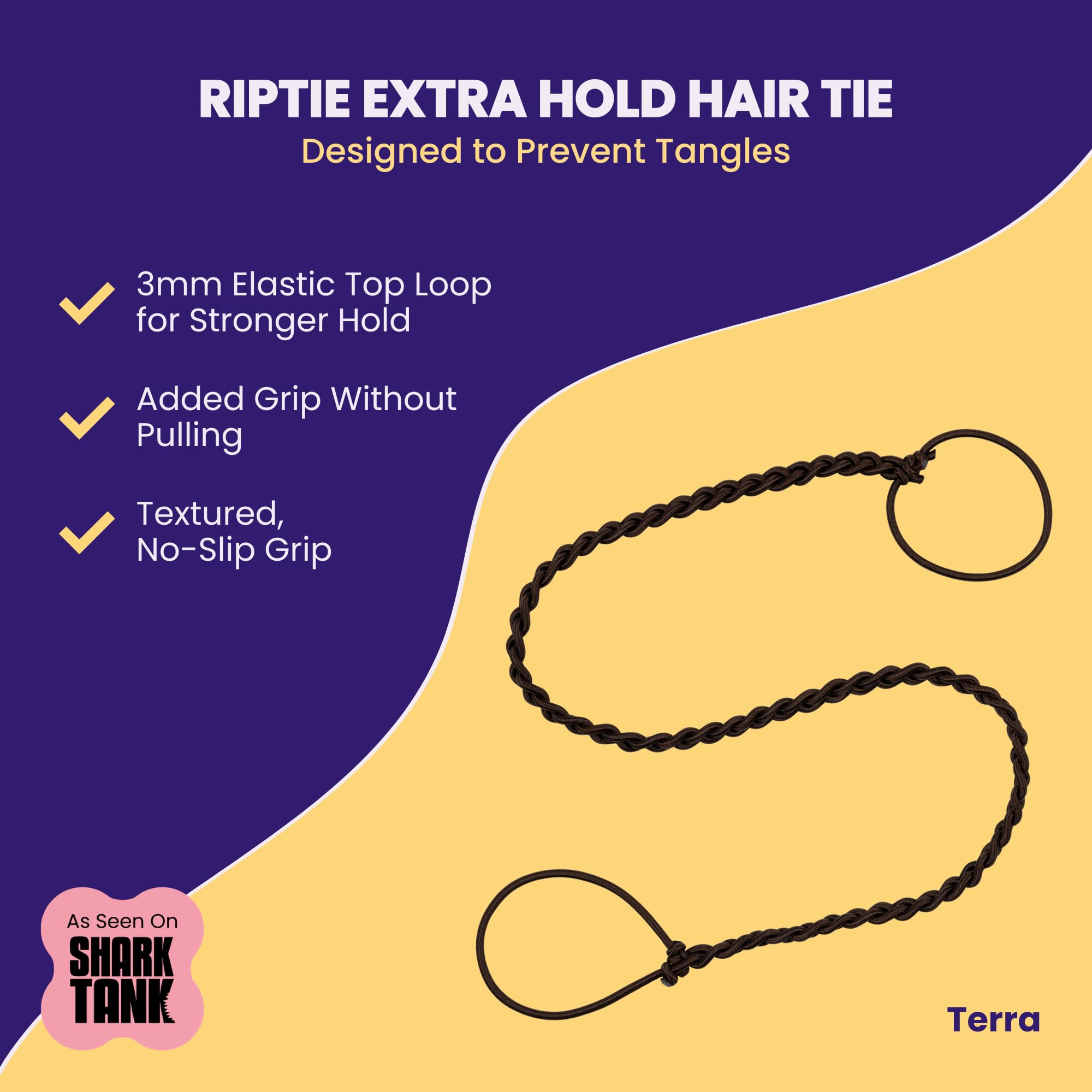 Rip Tie close-up of tubular nylon texture for tangle-free benefit