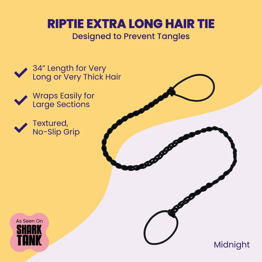 Rip Tie midnight close-up of nylon texture highlighting smooth snag-free finish
