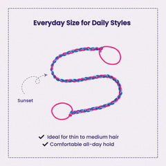 Rip Tie sunset texture closeup revealing nylon grip for no-slip hold