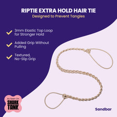 Rip Tie close-up of nylon weave highlighting tangle-free texture benefit