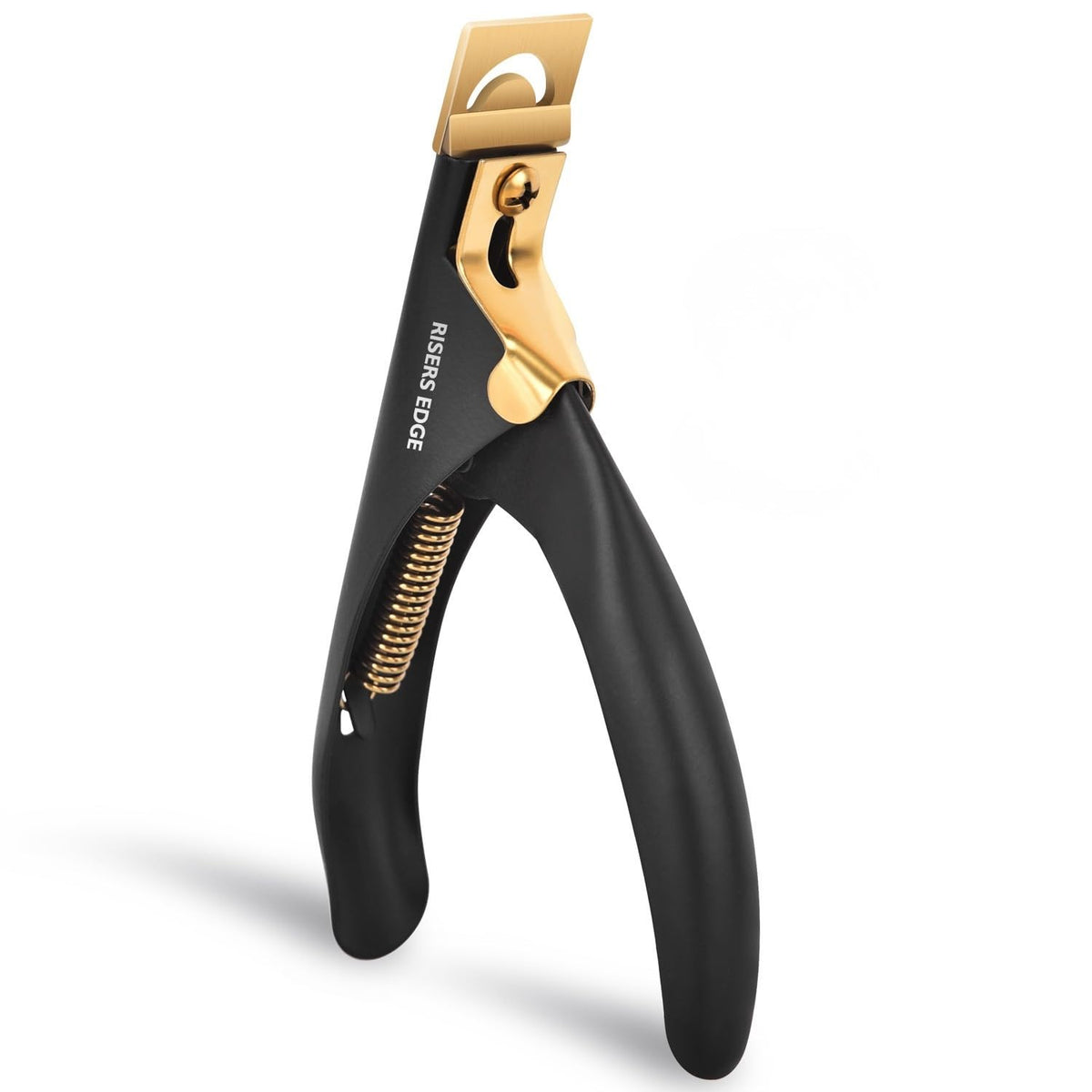 Risers Edge front view packaging showing professional nail cutter and benefits