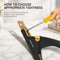 Risers Edge size comparison with fingers illustrating compact professional tool