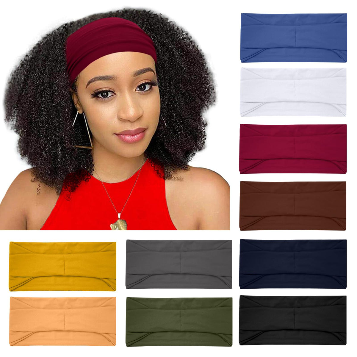 RITOPER front packaging showing ten soft headbands and color variety for convenience