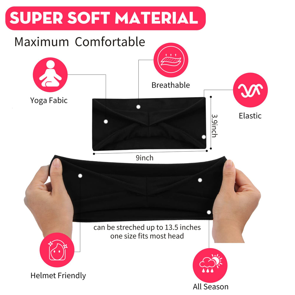 RITOPER headband worn by runner keeping hair secure and sweat managed