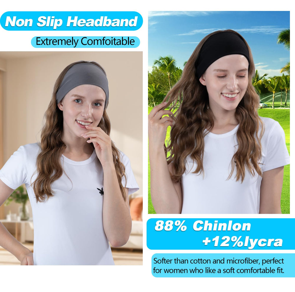 RITOPER headband beside a ruler showing fit range and sizing clarity