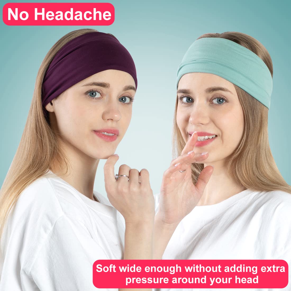 RITOPER headband styled with casual outfit showing versatile wear