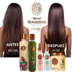 Ritual Botanico duo termoprotector sprays in hand aiding detangling and heat defense