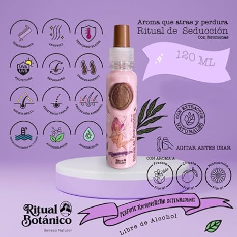 Ritual Botanico termo protector bottle protecting hair from heat damage