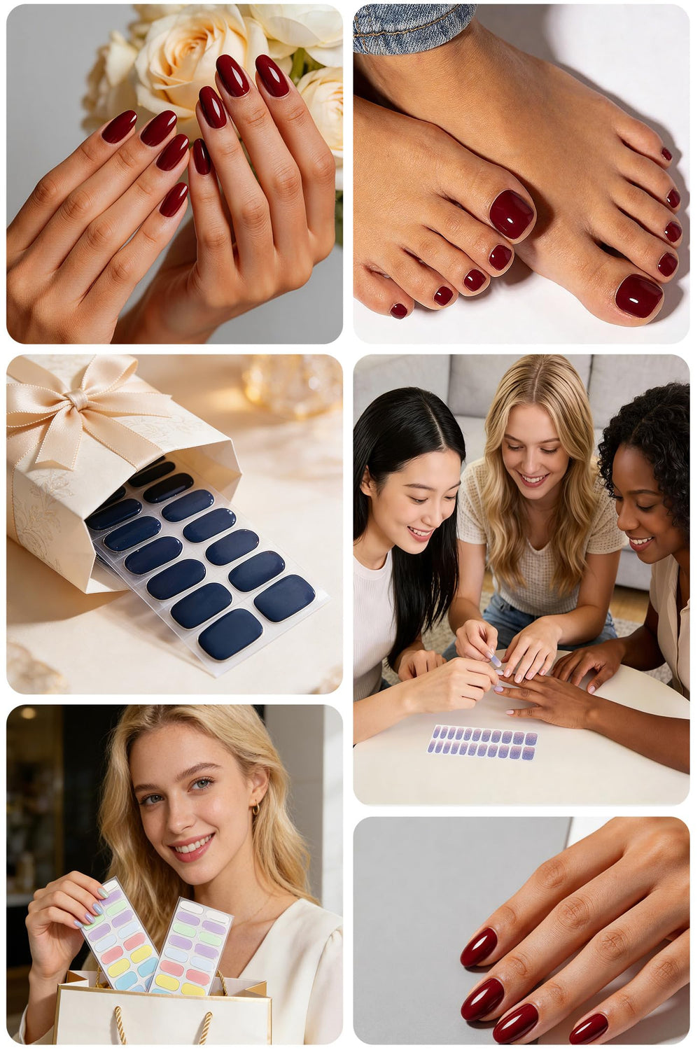 RIVÉHOM manicure on tabletop lifestyle scene ideal for travel