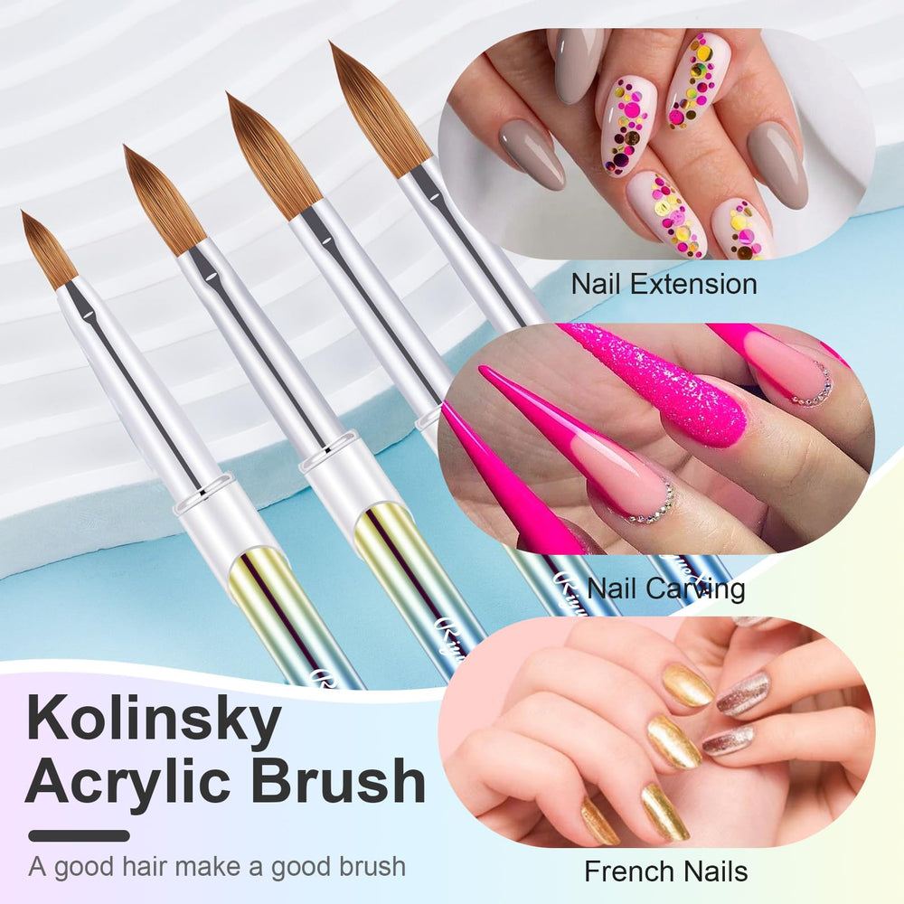 RIYUEXING brush next to hand showing scale and comfort for professional use