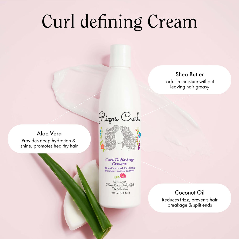 Rizos Curls refresh spray misting hair to revive curls and reduce frizz