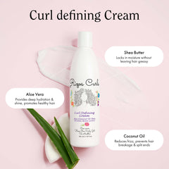 Rizos Curls refresh spray misting hair to revive curls and reduce frizz