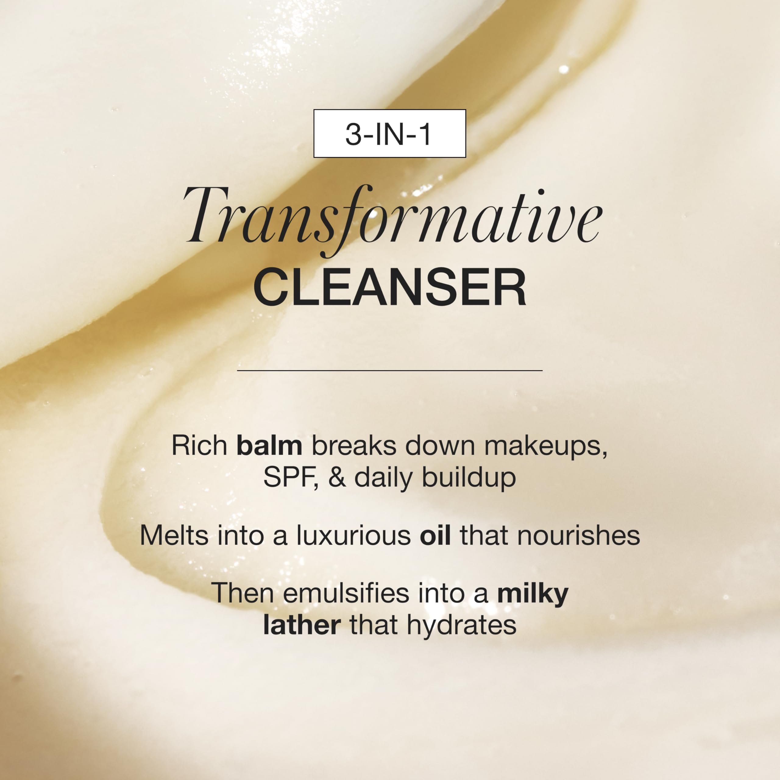 RMS Beauty balm melting into oil demonstrating makeup removal benefit