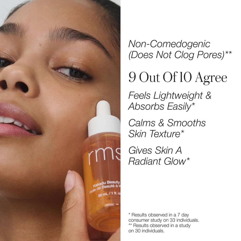 RMS Beauty boxed packaging on shelf communicating premium clean formulation