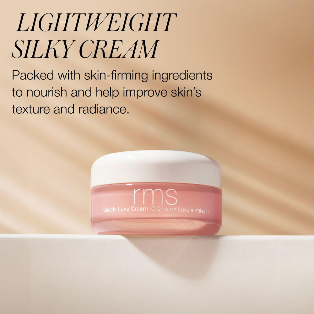RMS Beauty cream texture swipe illustrating smooth, easily absorbed hydration