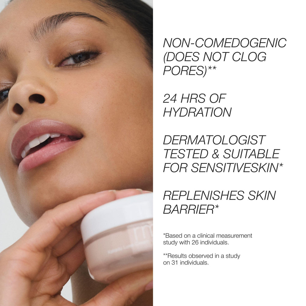 RMS Beauty on bathroom counter in morning routine showing light, fast finish