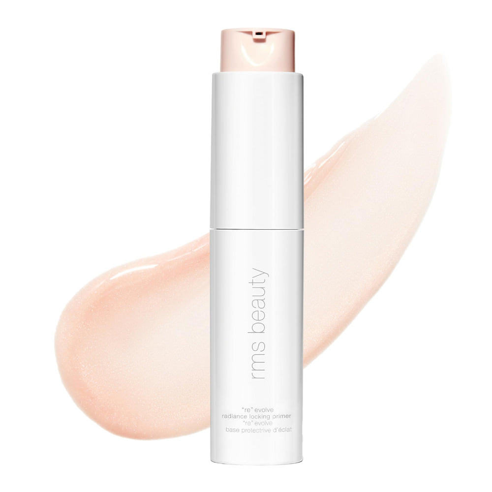 RMS Beauty front packaging showing primer and brand, highlights clean refillable design