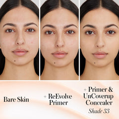 RMS Beauty primer on fingertip demonstrating spreadability and easy blending benefit
