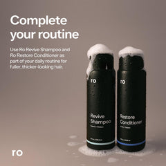 Ro conditioner being applied to hair for smoother, more manageable strands